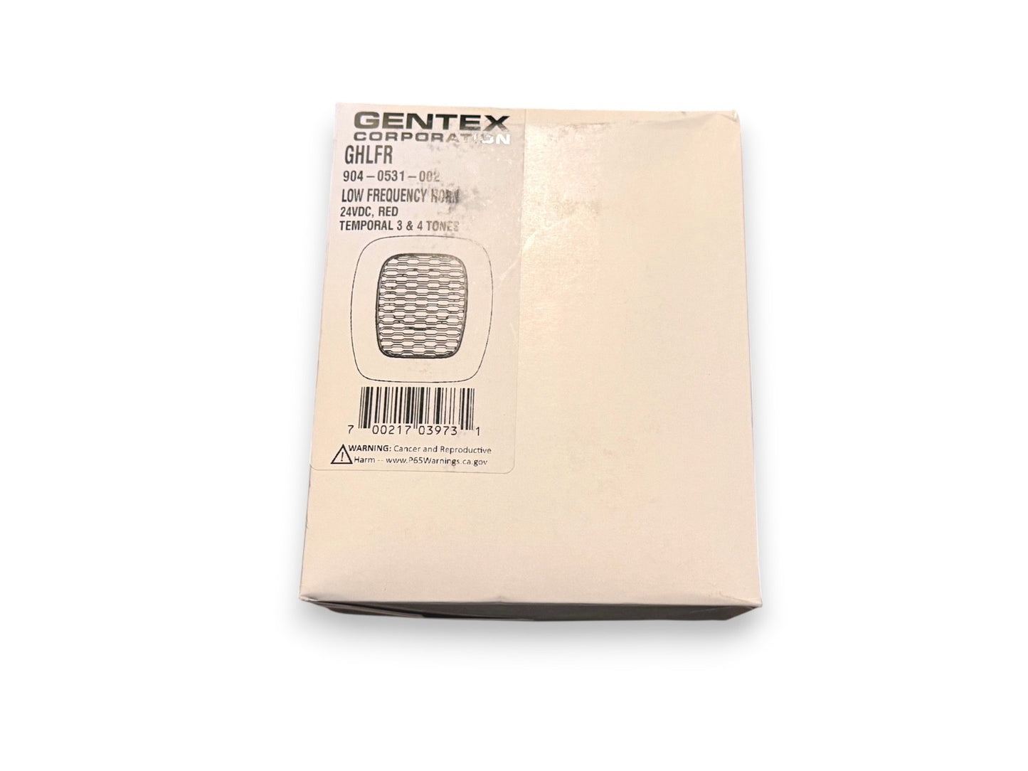 Gentex GHLFR Fire Alarm Low-frequency Sounder Red (NEW IN BOX)