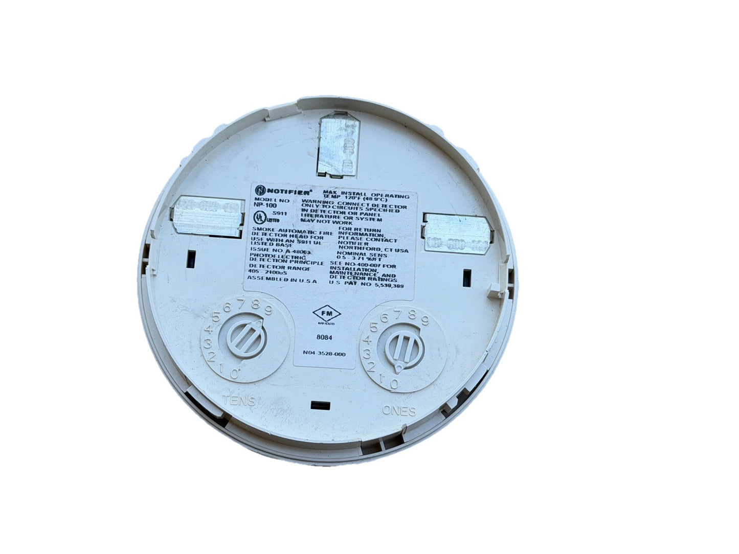 NOTIFIER NP-100 Fire Alarm Smoke Detector Head