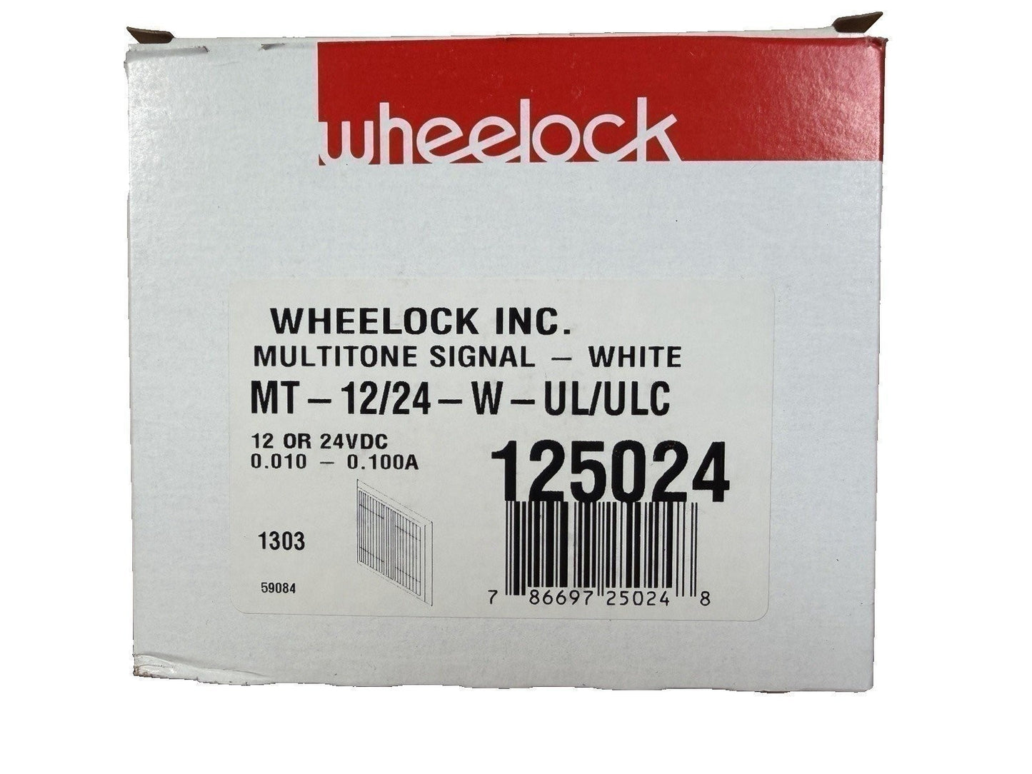 Eaton Wheelock MT-12/24-W-UL/ULC 125024 Multitone Signal White (NEW IN BOX)