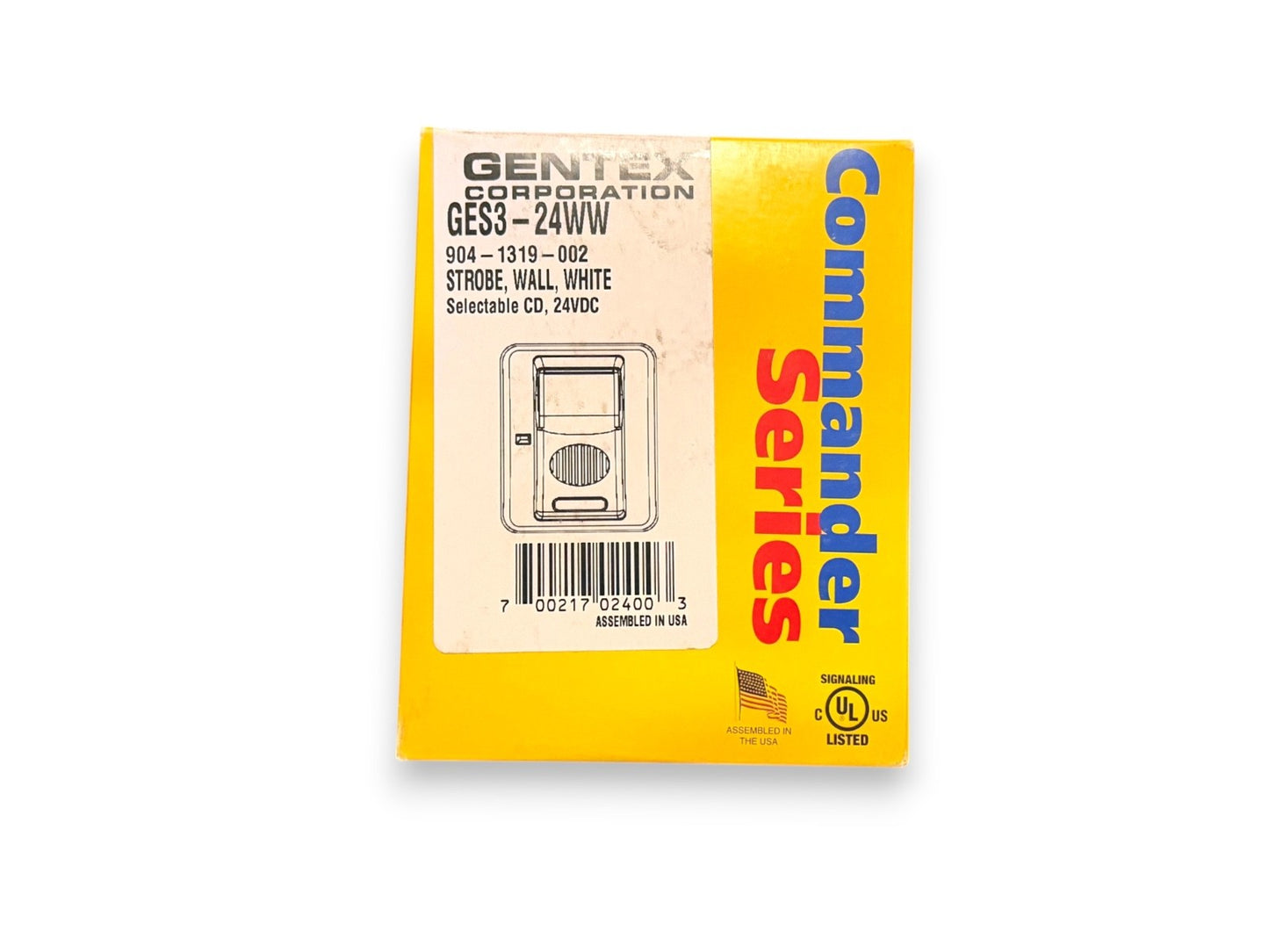 Gentex GES3-24WW Fire Alarm Strobe Wall White (NEW IN BOX)