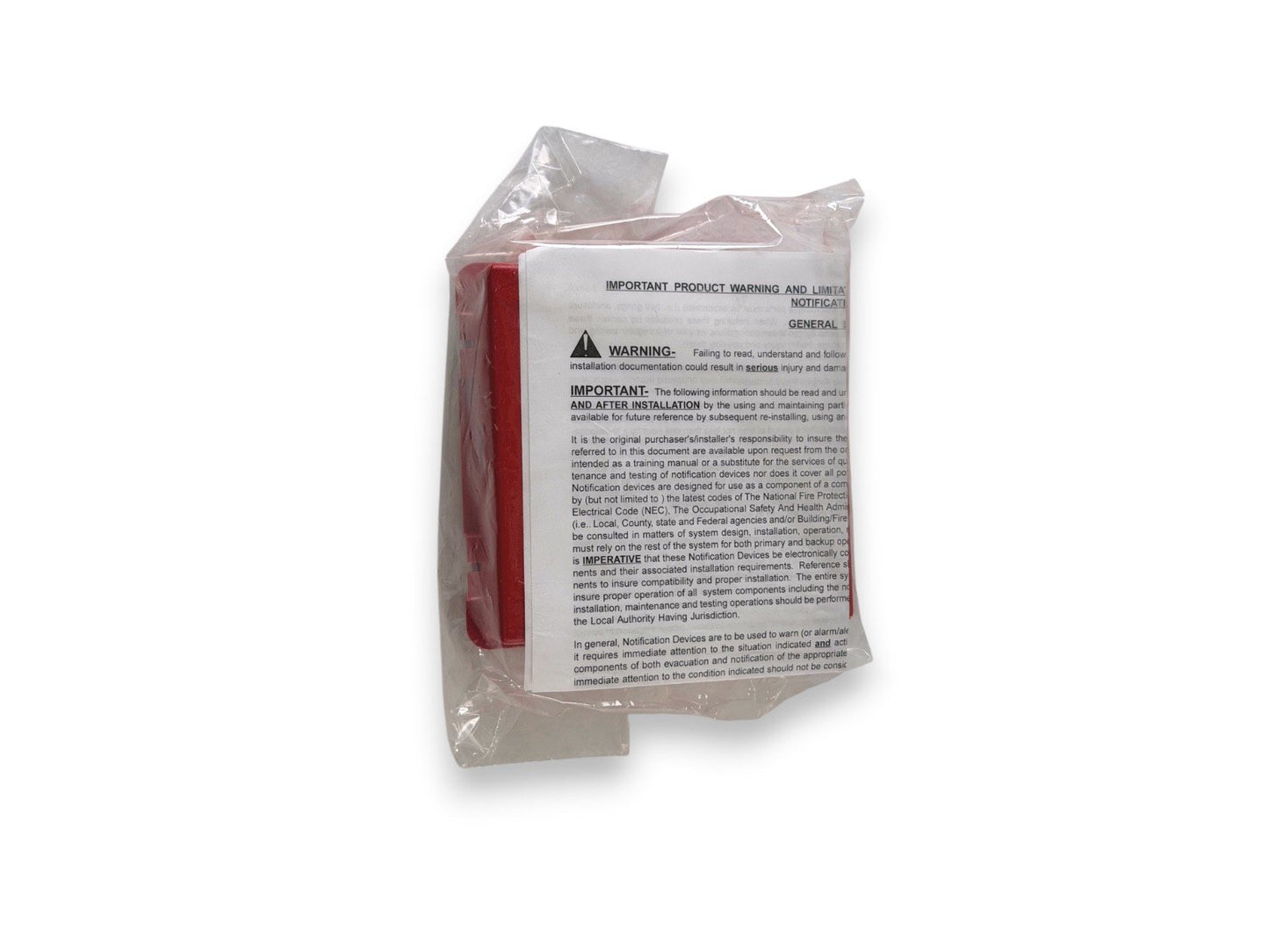 Siemens WPBBS-R 500-636137 Fire Alarm Back Box Red (NEW IN BOX)
