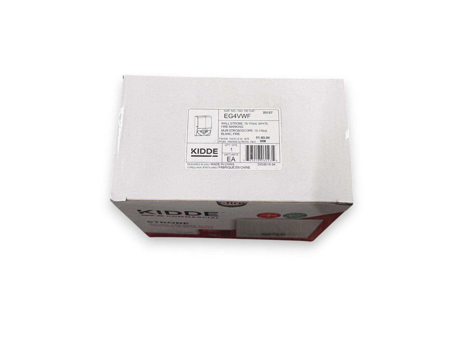 Kidde EG4VWF Fire Alarm Strobe Wall White (NEW IN BOX)