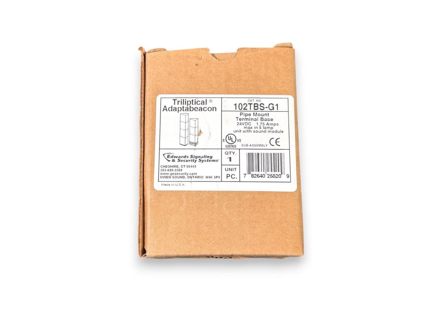 Edwards Signaling 102TBS-G1 Trilipitcal Adaptabeacon Pipe Mount Base NEW IN BOX