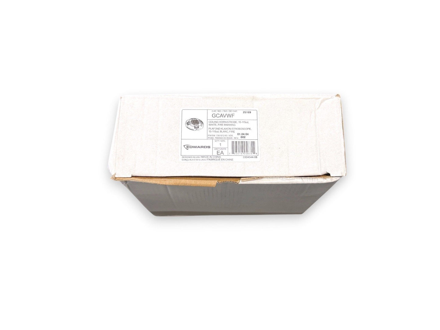 EST Edwards GCAVWF Fire Alarm Horn Strobe Ceiling White (NEW IN BOX)