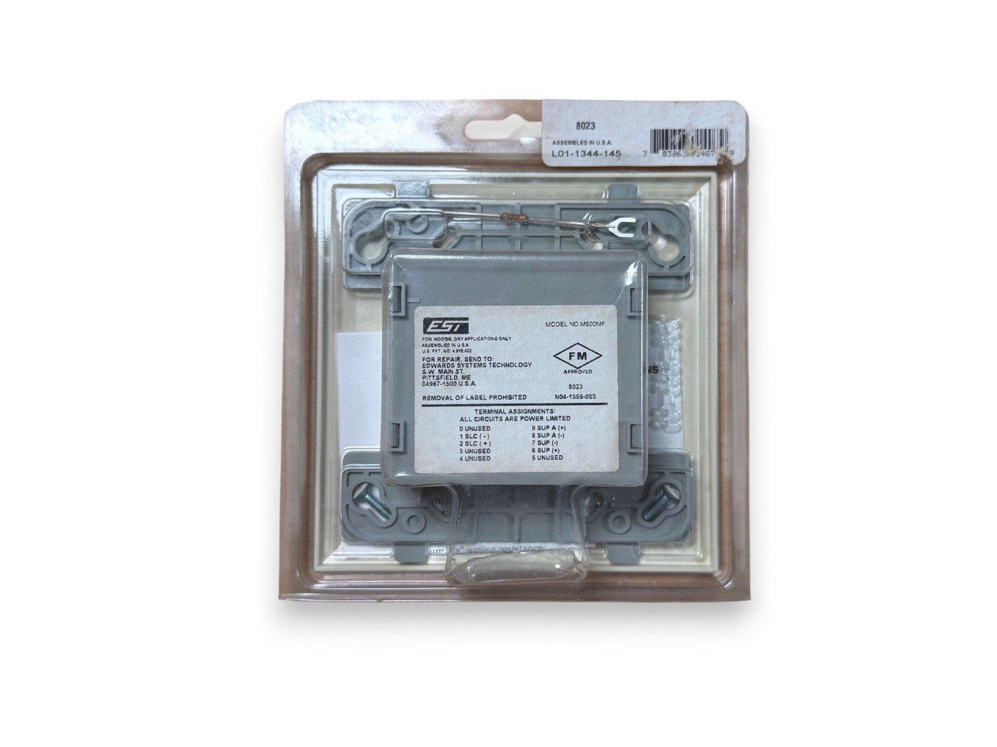 EST M500MF fire alarm module in sealed packaging, FM approved, for dry applications