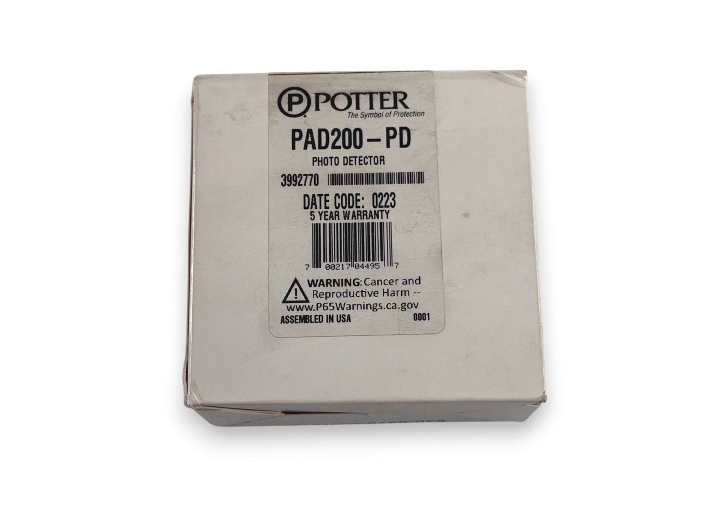 Potter PAD200-PD Fire Alarm Smoke Detector Head (NEW IN BOX)
