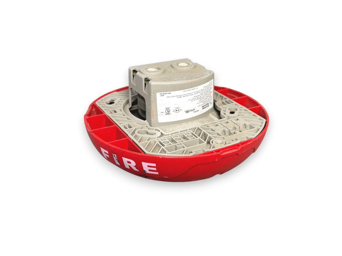 System Sensor SPSCRL Fire Alarm Speaker Strobe Ceiling Red