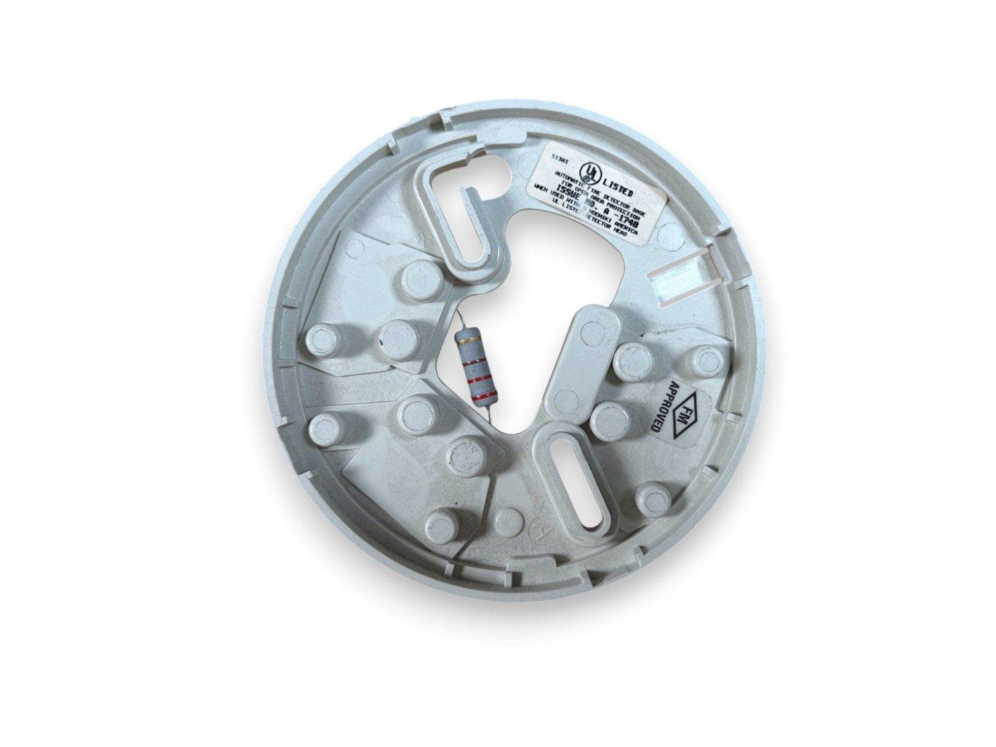 UL Listed fire alarm detector base with resistor, FM approved for commercial safety systems