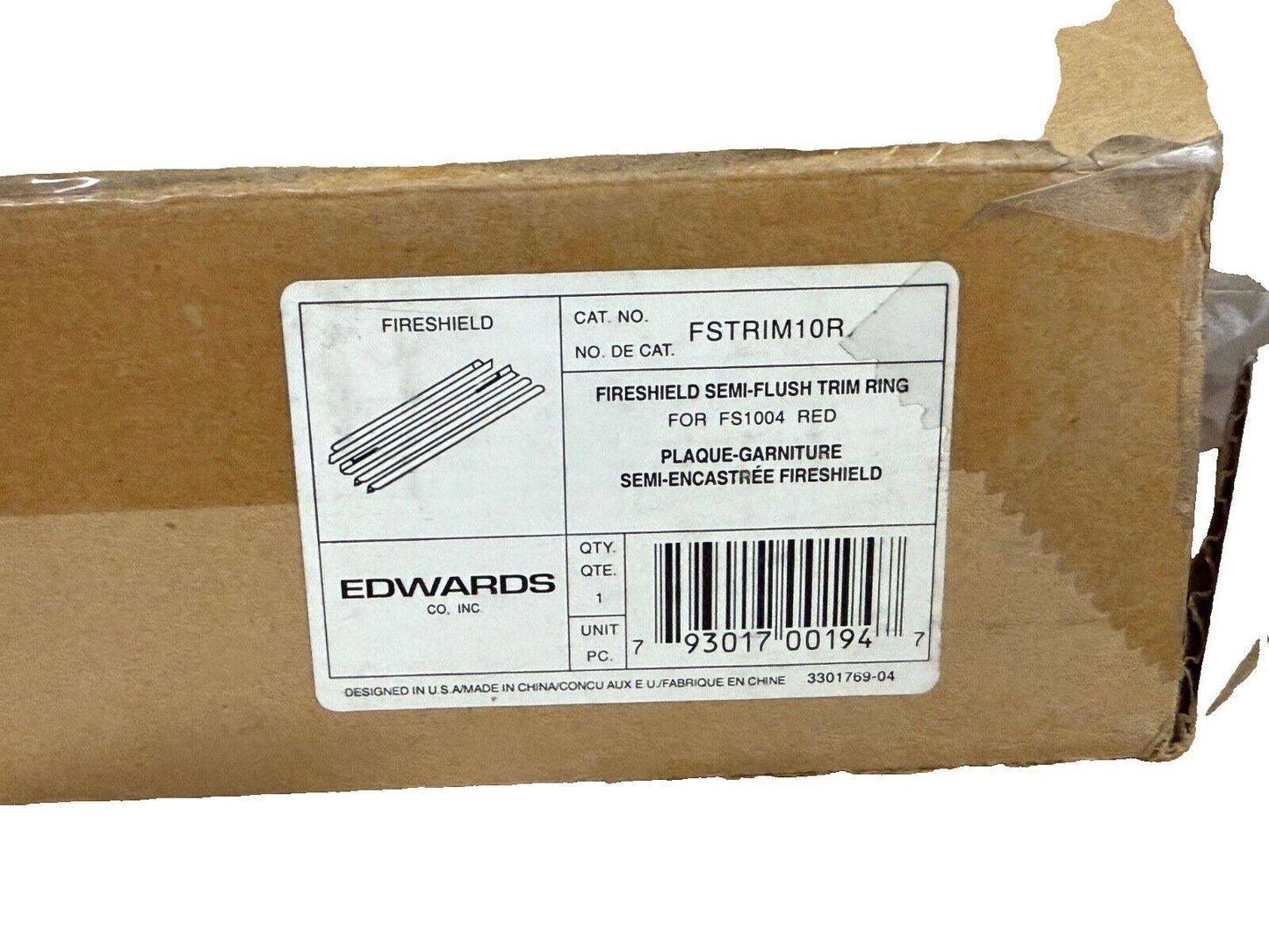 EST Edwards FSTRIM35G Fire Alarm Trim Ring (NEW IN BOX)
