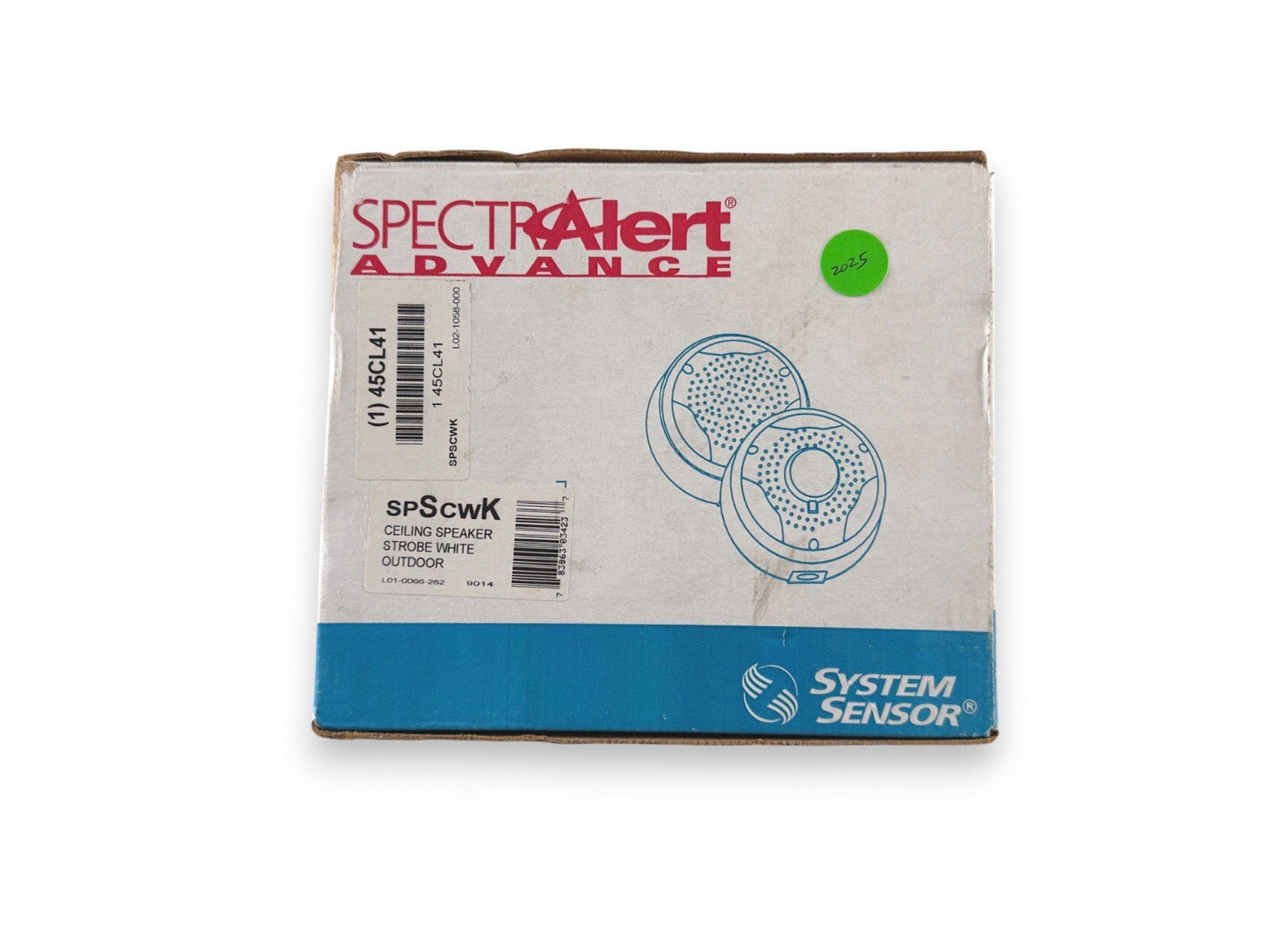System Sensor SPSCWK Speaker Strobe Ceiling White Outdoor (NEW IN BOX)