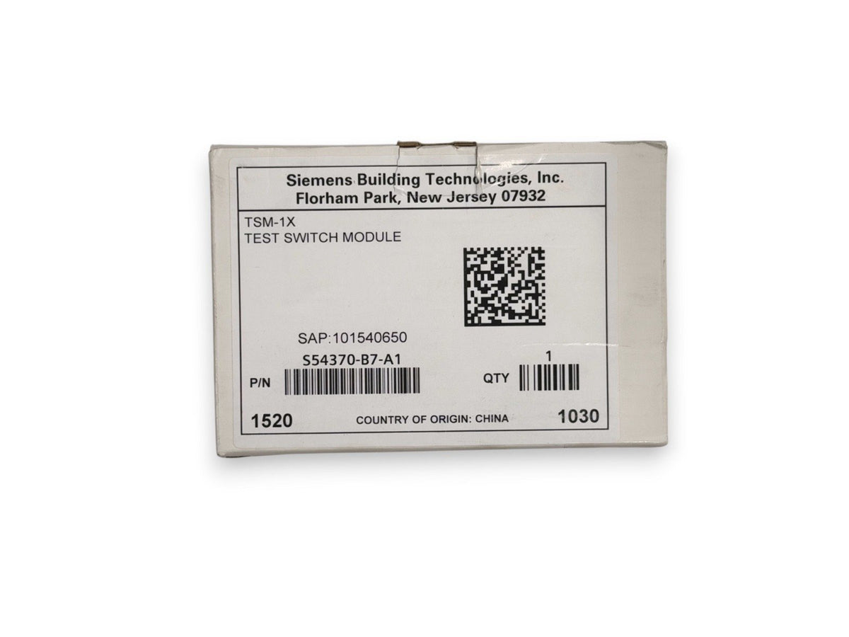 Siemens TSM-1X S54370-B7-A1 Test Switch Module (NEW IN BOX)