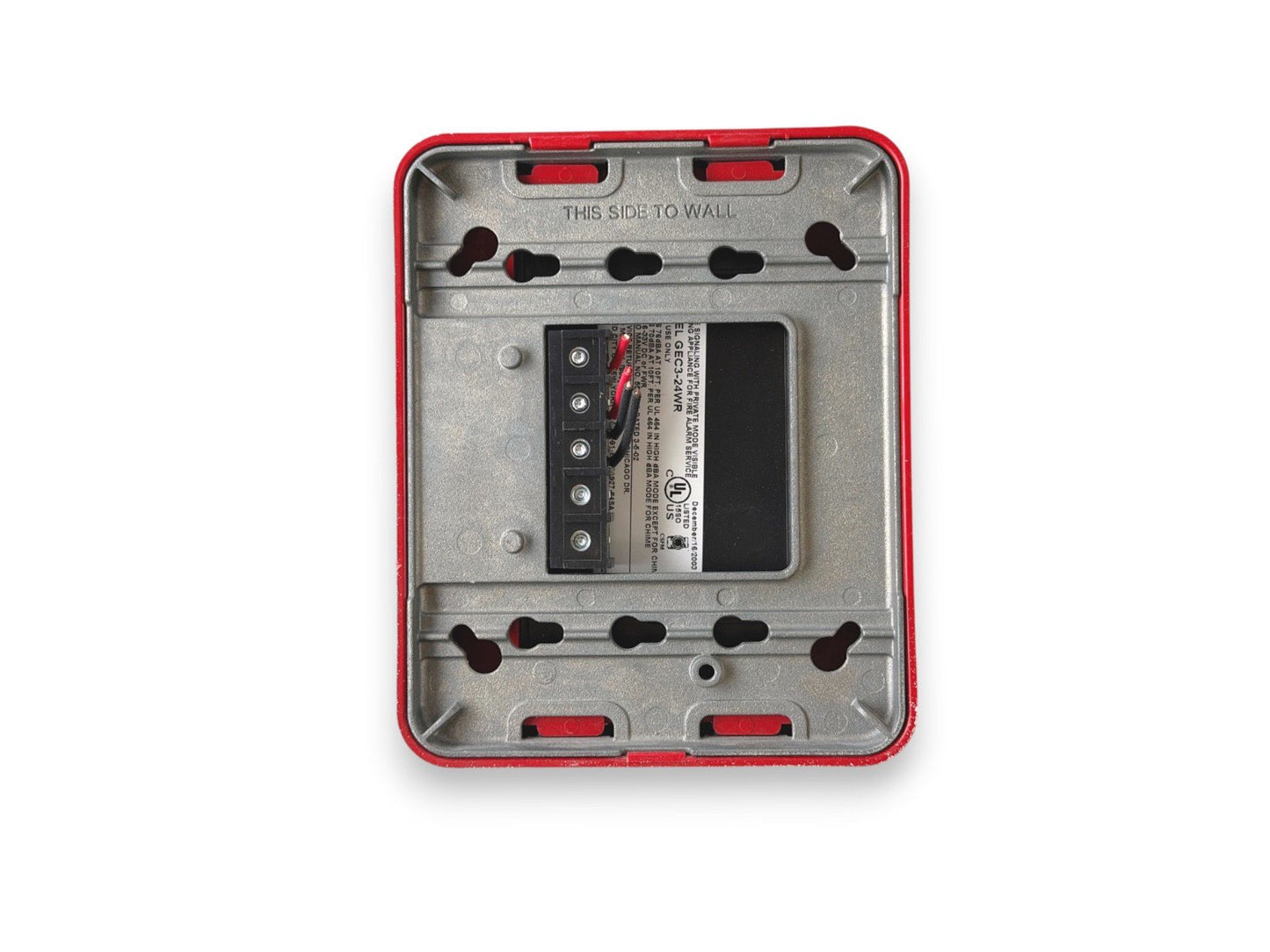 Gentex GEC3-24WR Fire Alarm Horn Strobe Wall Red