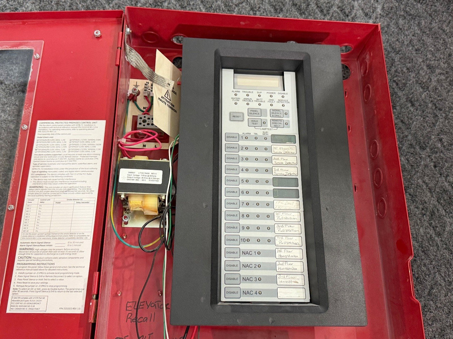 EST Edwards GE FSP1004R FireShield Plus Fire Alarm Control Panel