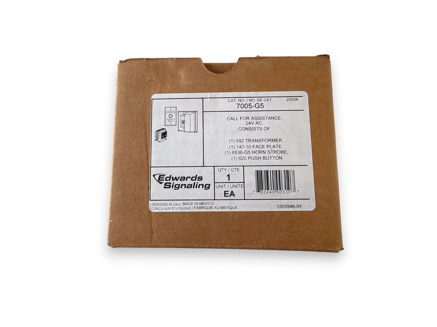 EST Edwards 7005-G5 Call for Assistance Hotel Alarm Kit (NEW IN BOX)