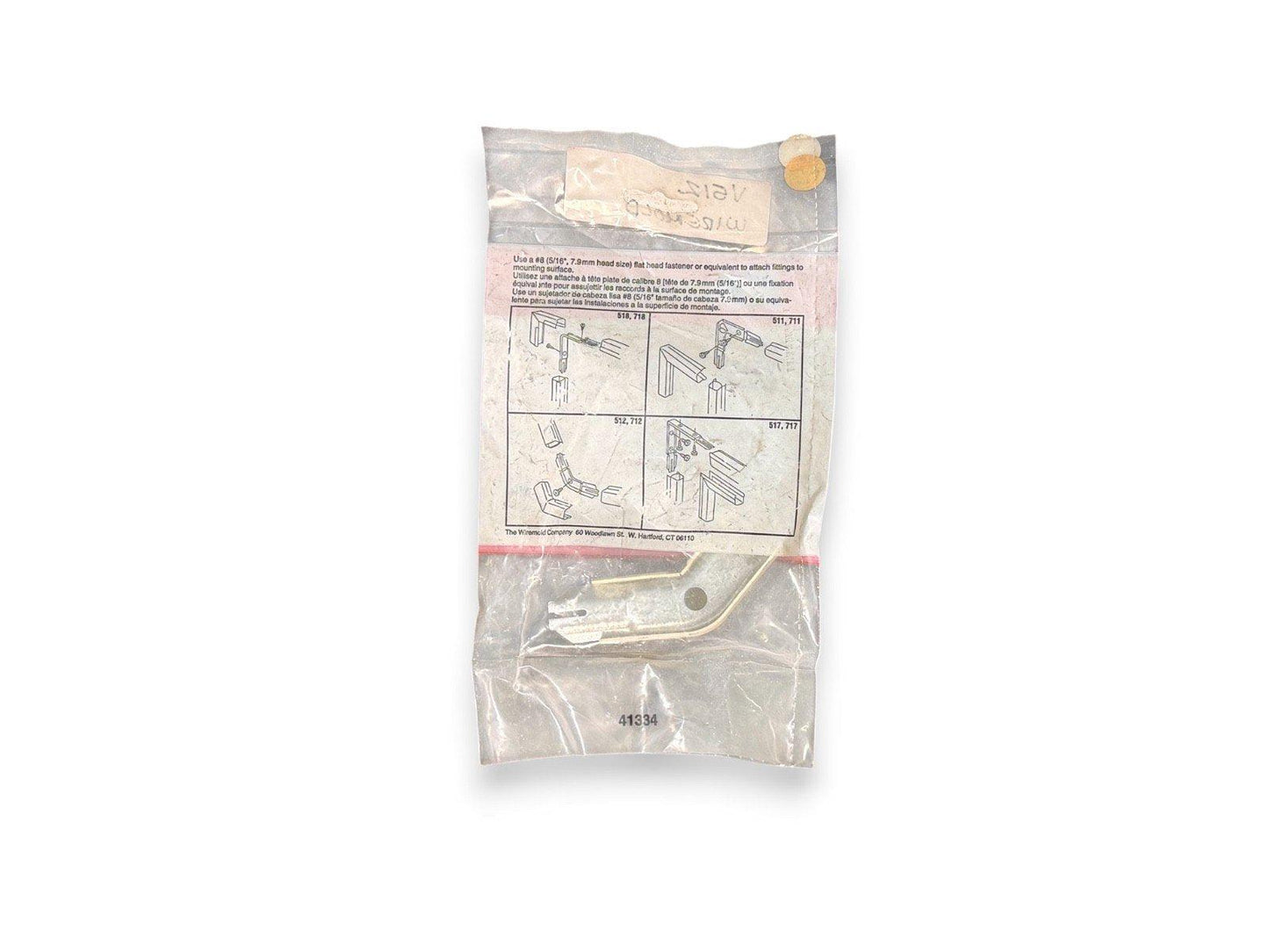 Fire alarm mounting bracket kit with installation diagrams, #41334, for secure fixture attachment
