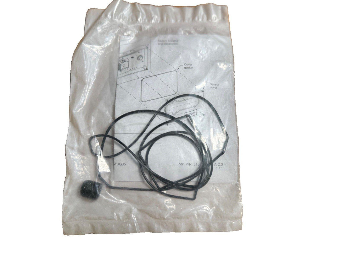 Fire alarm sensor kit with wiring and diagram in sealed bag
