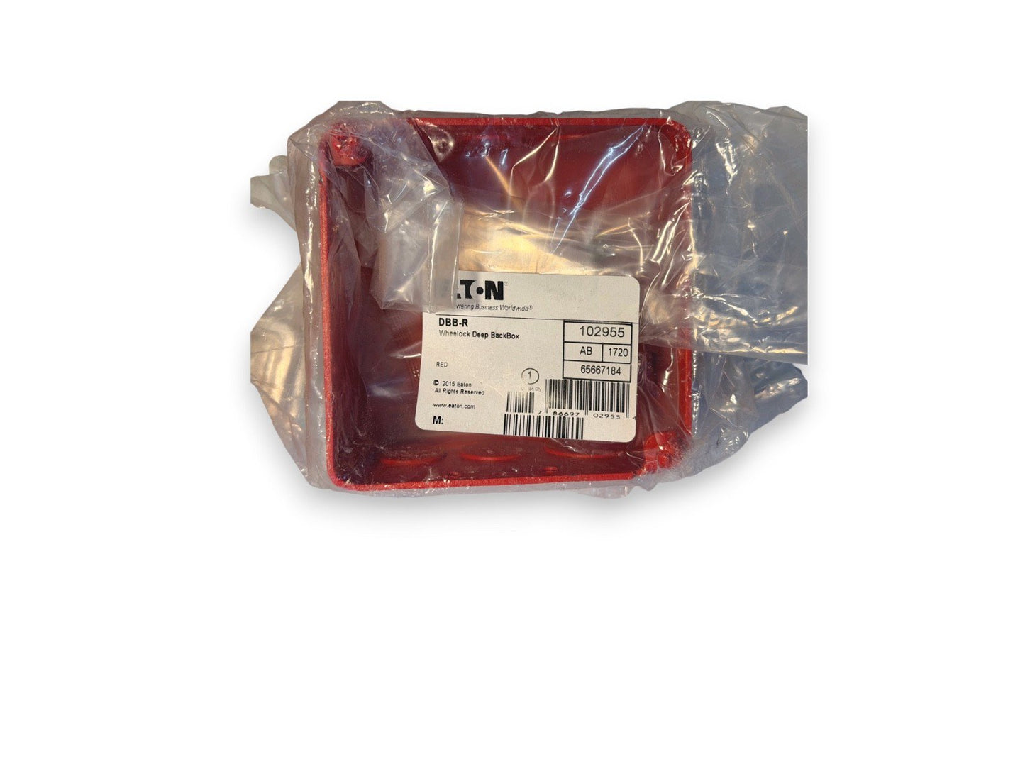 Eaton Wheelock DBB-R 102955 Deep Back Box Red (NEW IN BOX)