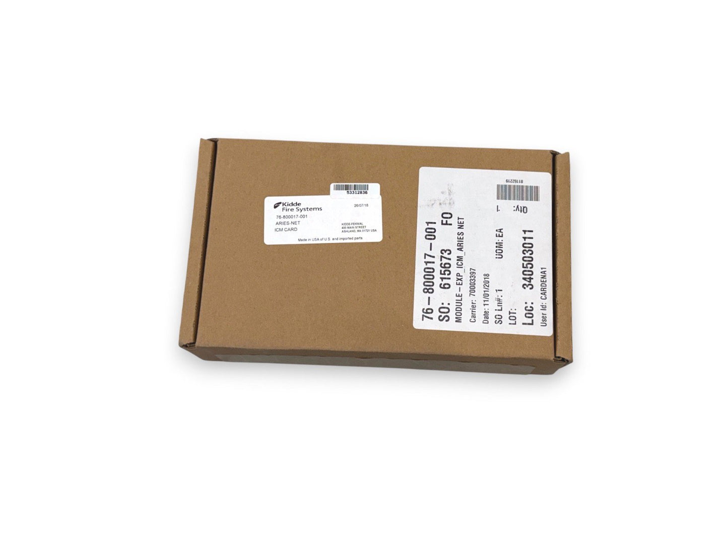 Kidde-Fenwal 76-800017-001 ARIES-NET ICM Card (NEW IN BOX)