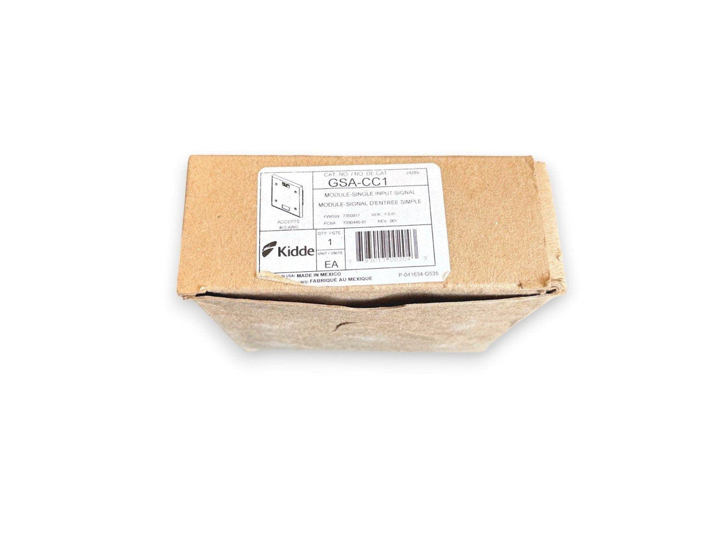 Kidde GSA-CC1 single input signal module in original packaging for fire alarm systems