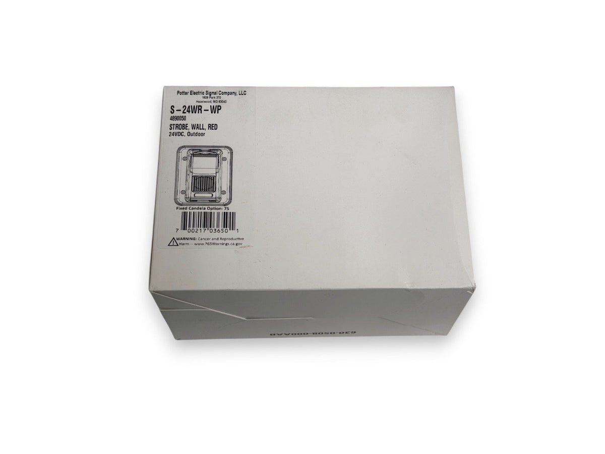 Potter S-24WR-WP Fire Alarm Weatherproof Strobe Wall Red (NEW IN BOX)