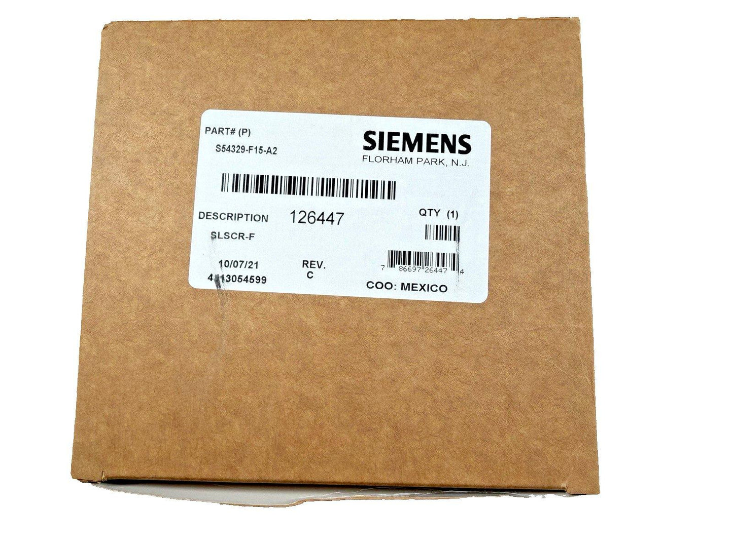 Siemens SLSCR-F S54329-F15-A2 Fire Alarm Strobe Ceiling Red (NEW IN BOX)