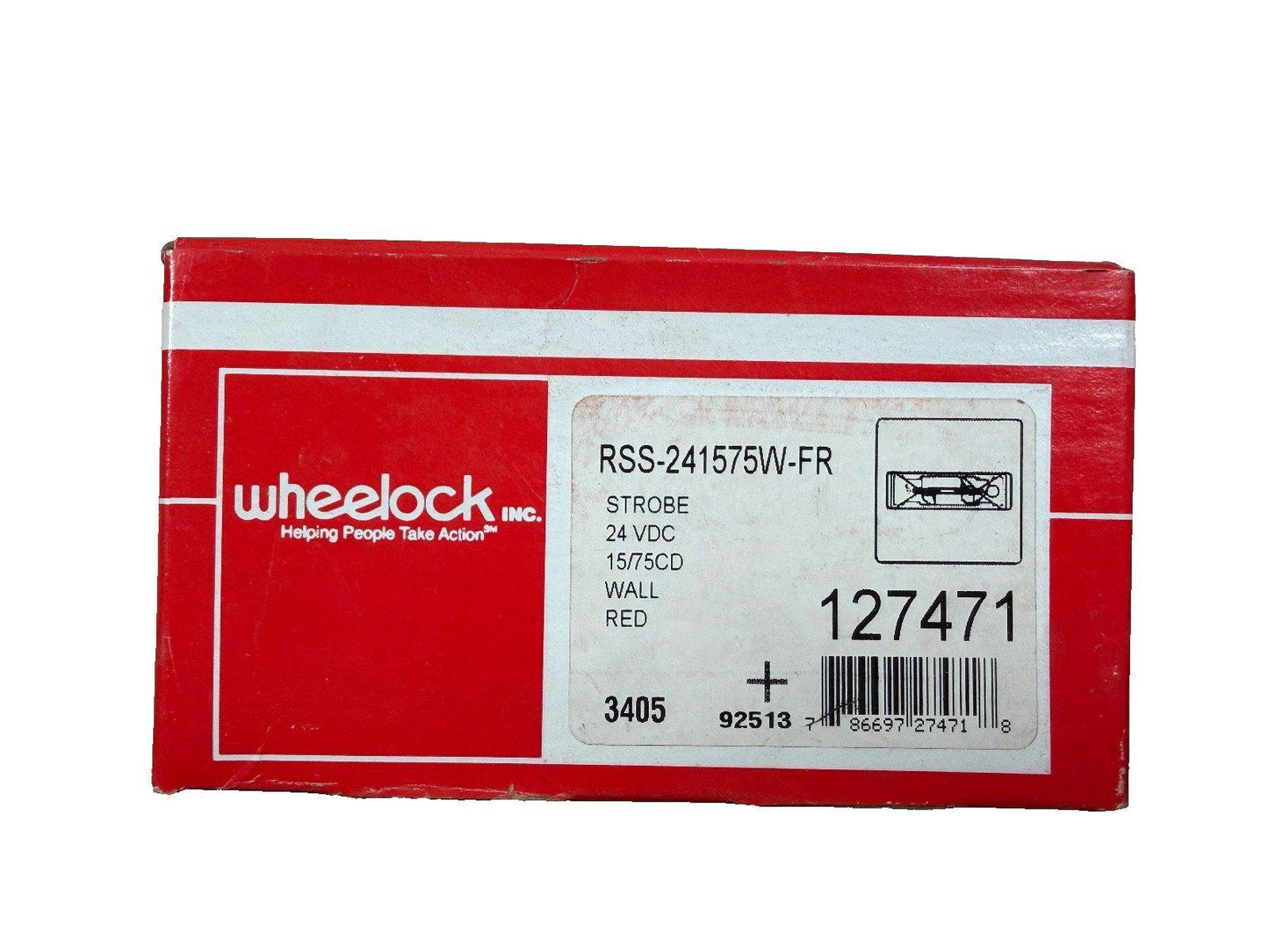 Eaton Wheelock RSS-241575W-FR Fire Alarm Strobe Wall Red (NEW IN BOX)