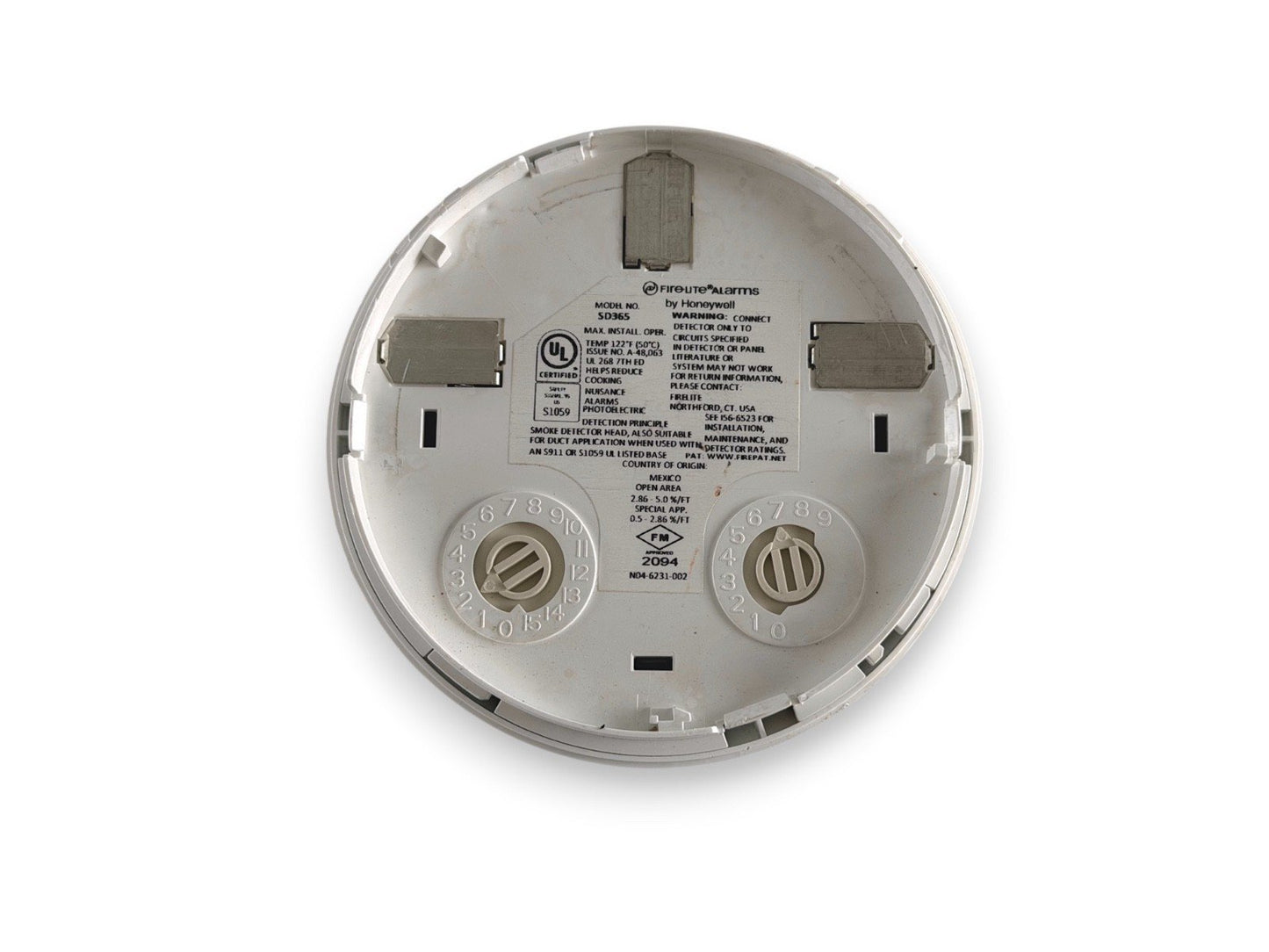 Fire-Lite SD365 Fire Alarm Smoke Detector Head