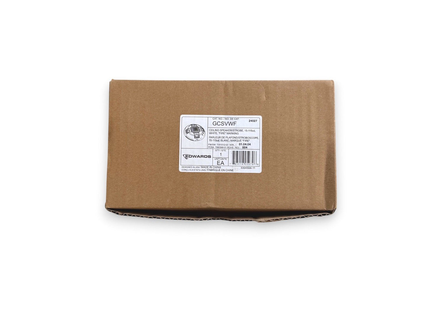 EST Edwards GCSVWF Speaker Strobe Ceiling White (NEW IN BOX)