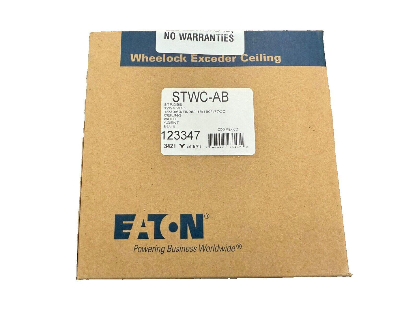 Eaton Wheelock STWC-AB Strobe Ceiling White Agent Blue Lens (NEW IN BOX)