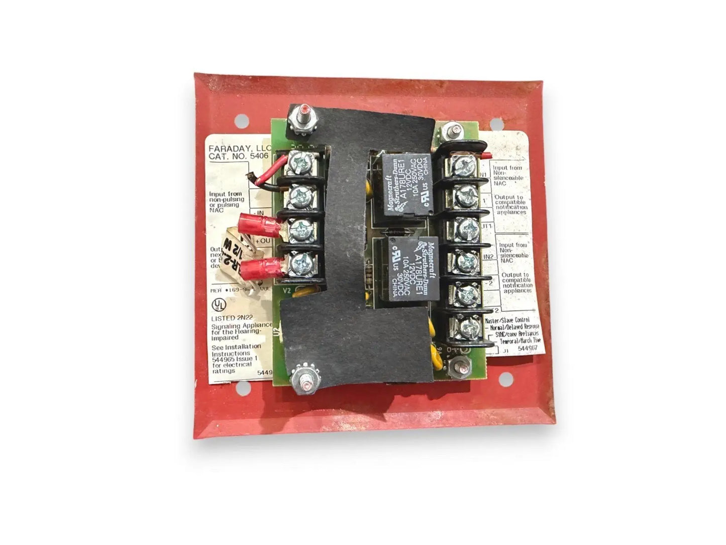 Faraday 5406 Fire Alarm Sync Module Red Faraday