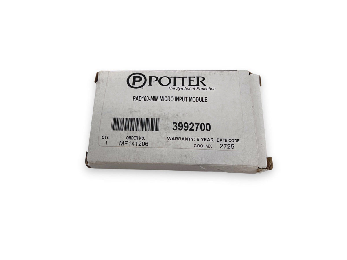 Potter PAD100-MIM Fire Alarm Micro Input Module (NEW IN BOX)