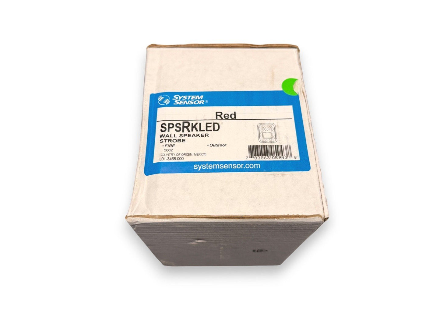 System Sensor SPSRKLED Fire Alarm Speaker Storbe Wall Red (NEW IN BOX)