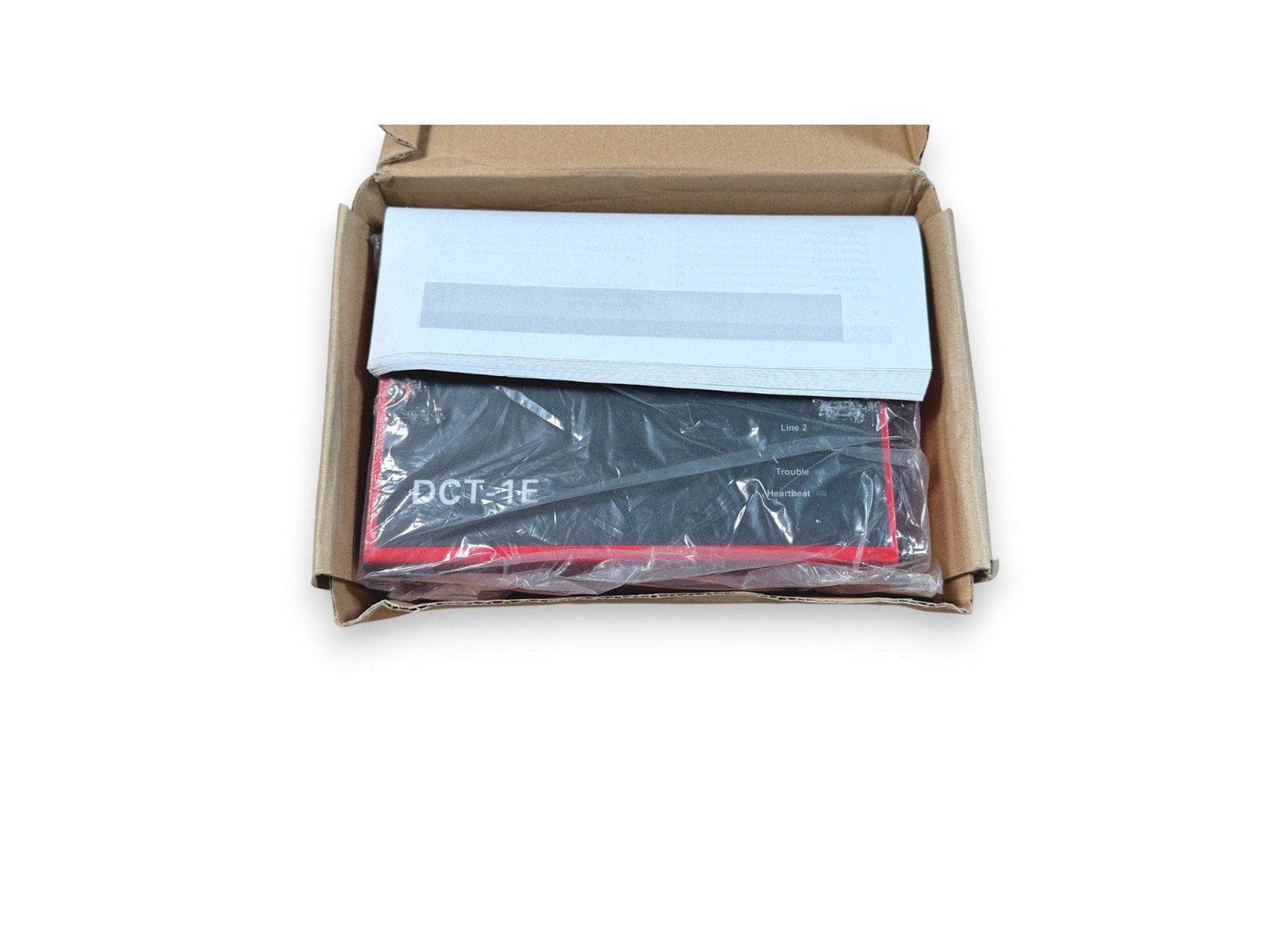 DCT-1E fire alarm control panel in box with manual, new surplus equipment