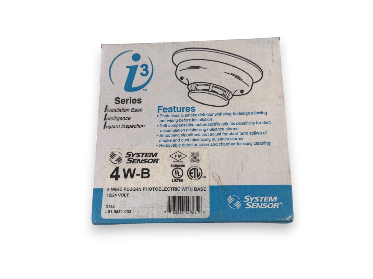 System Sensor 4W-B Fire Alarm Smoke Detector (NEW IN BOX)