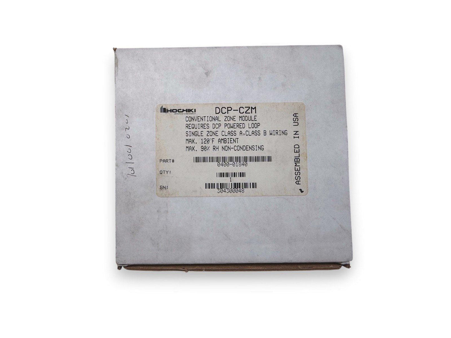 Hochiki DCP-CZM conventional zone module for fire alarm systems, assembled in USA