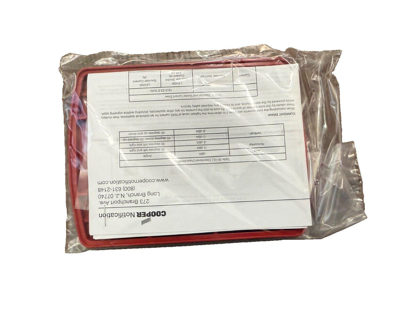 Eaton Wheelock LFTP-R Fire Alarm Exceder Low Frequency Mount Plate (NEW IN BOX)