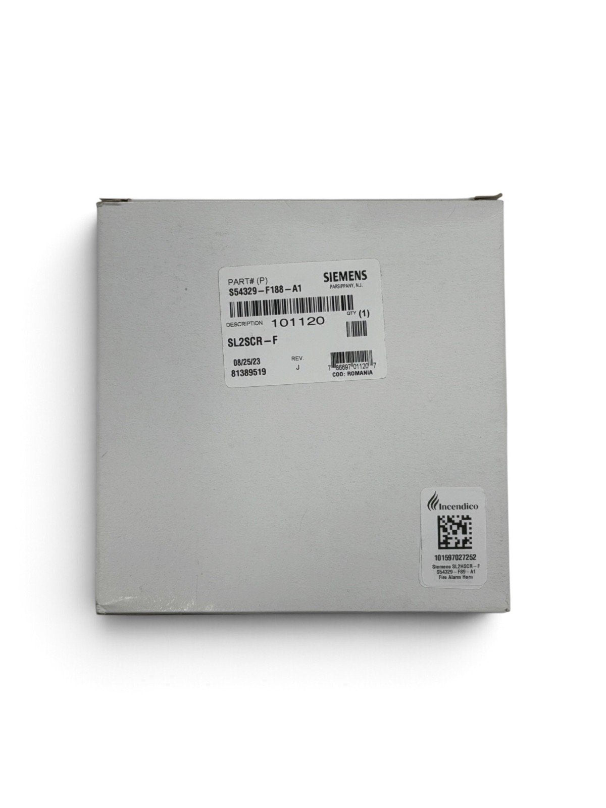 Siemens SL2SCR-F S54329-F188-A1 Fire Alarm Strobe Ceiling Red (NEW IN BOX)