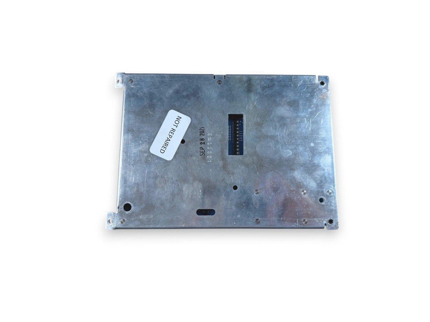 Used fire alarm control panel module, not repaired, with metal casing and connector port