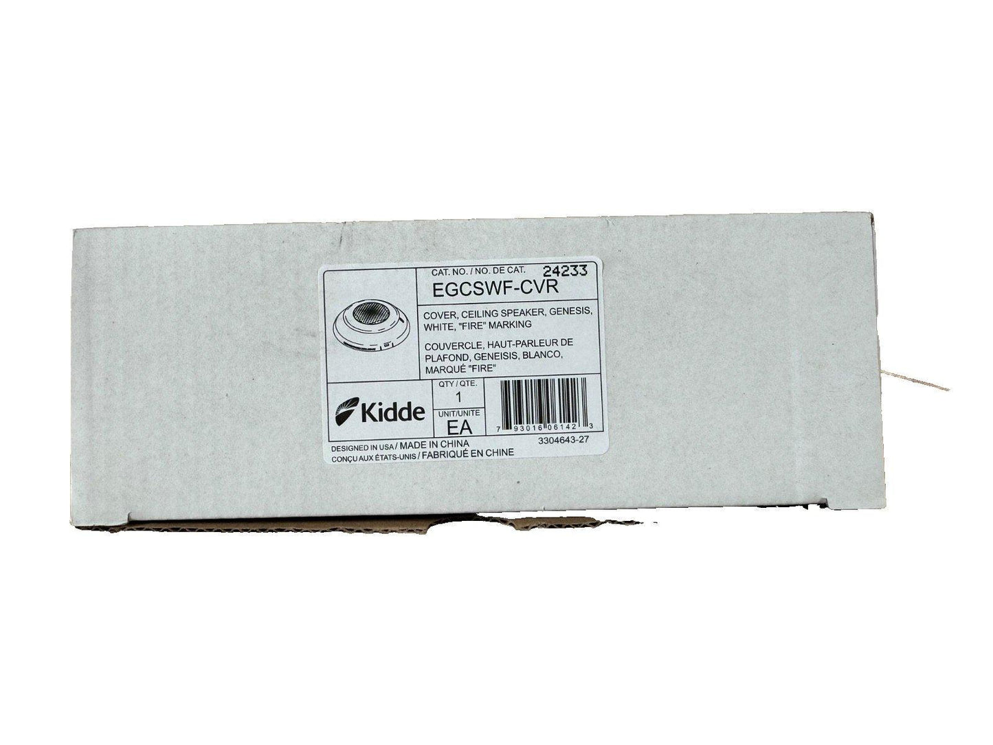 Kidde EGCSWF-CVR Fire Alarm Ceiling Speaker Cover White (NEW IN BOX)