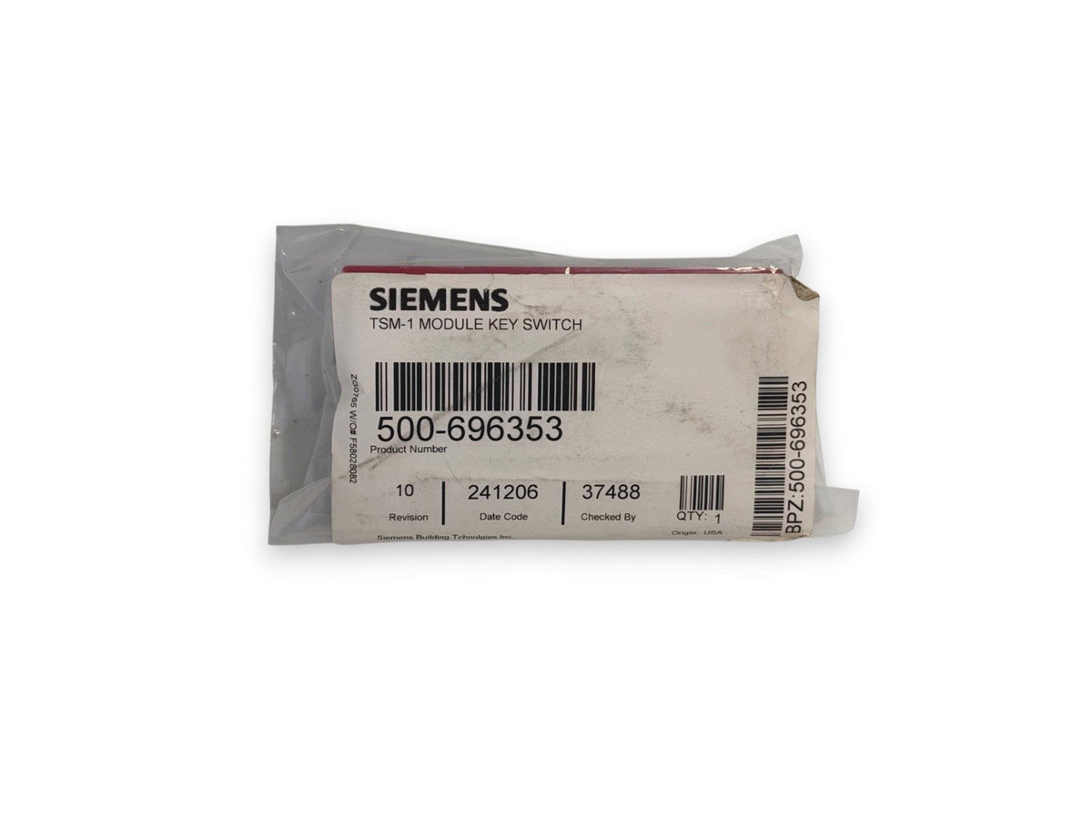 Siemens TSM-1 500-696353 Fire Alarm Module Key Switch (NEW IN BOX)
