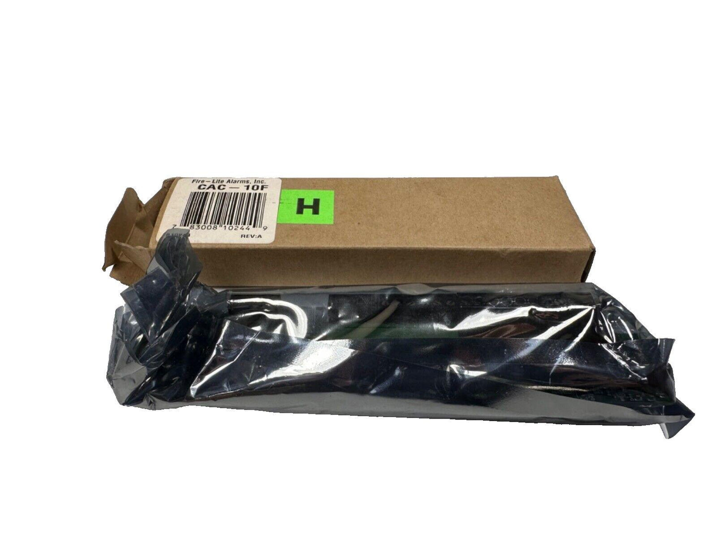 Fire-Lite CAC-10F fire alarm control module in original packaging, sealed in plastic wrap