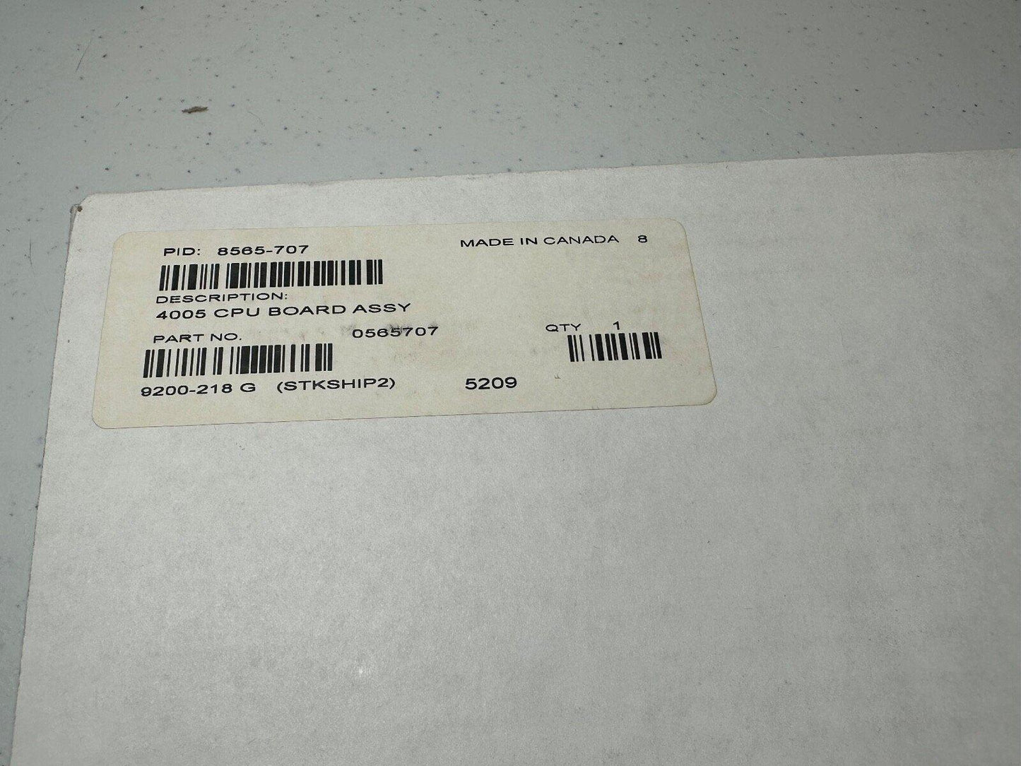 Simplex 8565-707 9200-218 Fire Alarm 4005 CPU Board Assembly (NEW IN BOX)