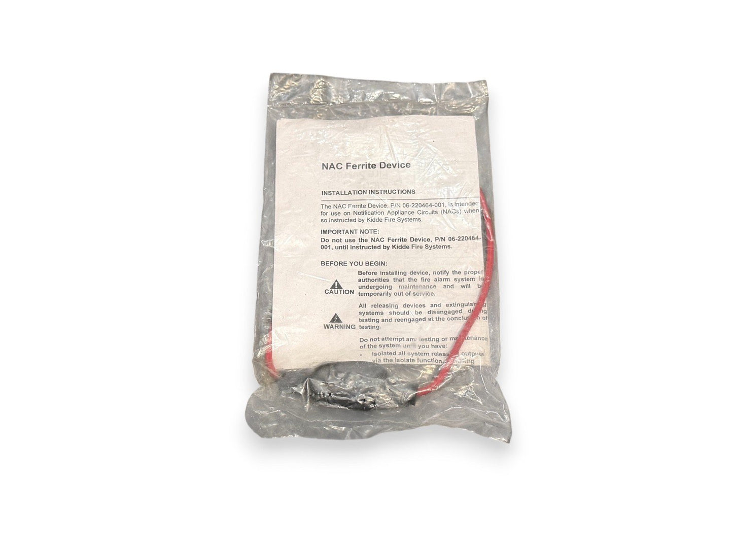 Kidde-Fenwal 06-220464-001 NAC Ferrite Device (NEW IN BOX)