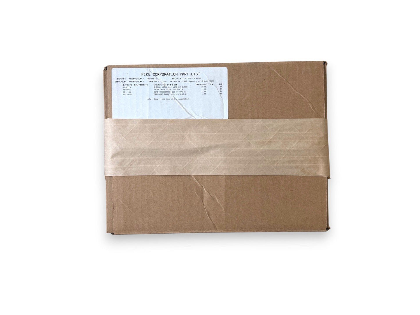 Fike 85-046-2 HFC-125 3 Valve Reload Kit (NEW IN BOX)
