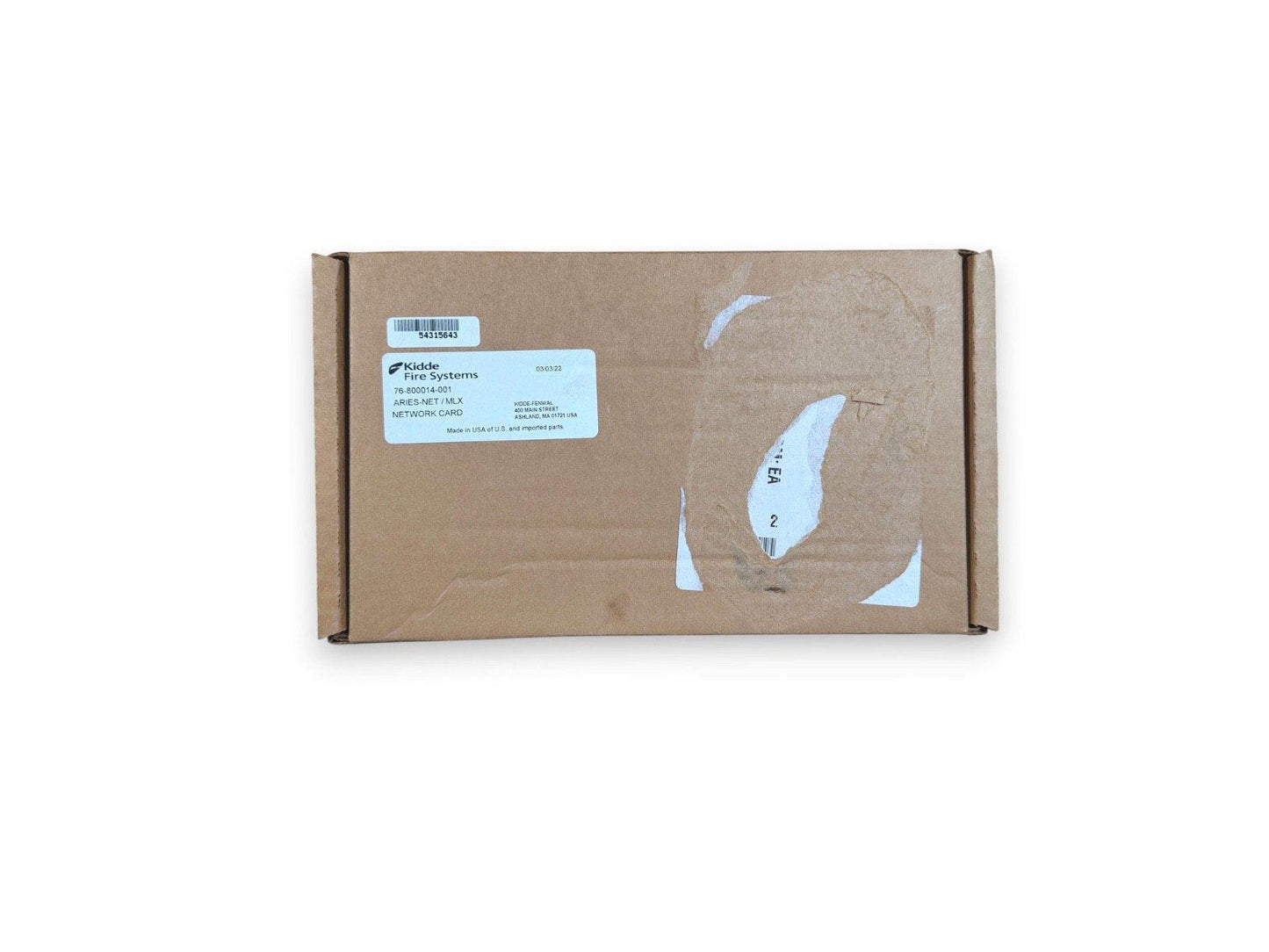 Kidde Fire Systems ARIES-NET/MLX network card in original packaging, fire alarm equipment