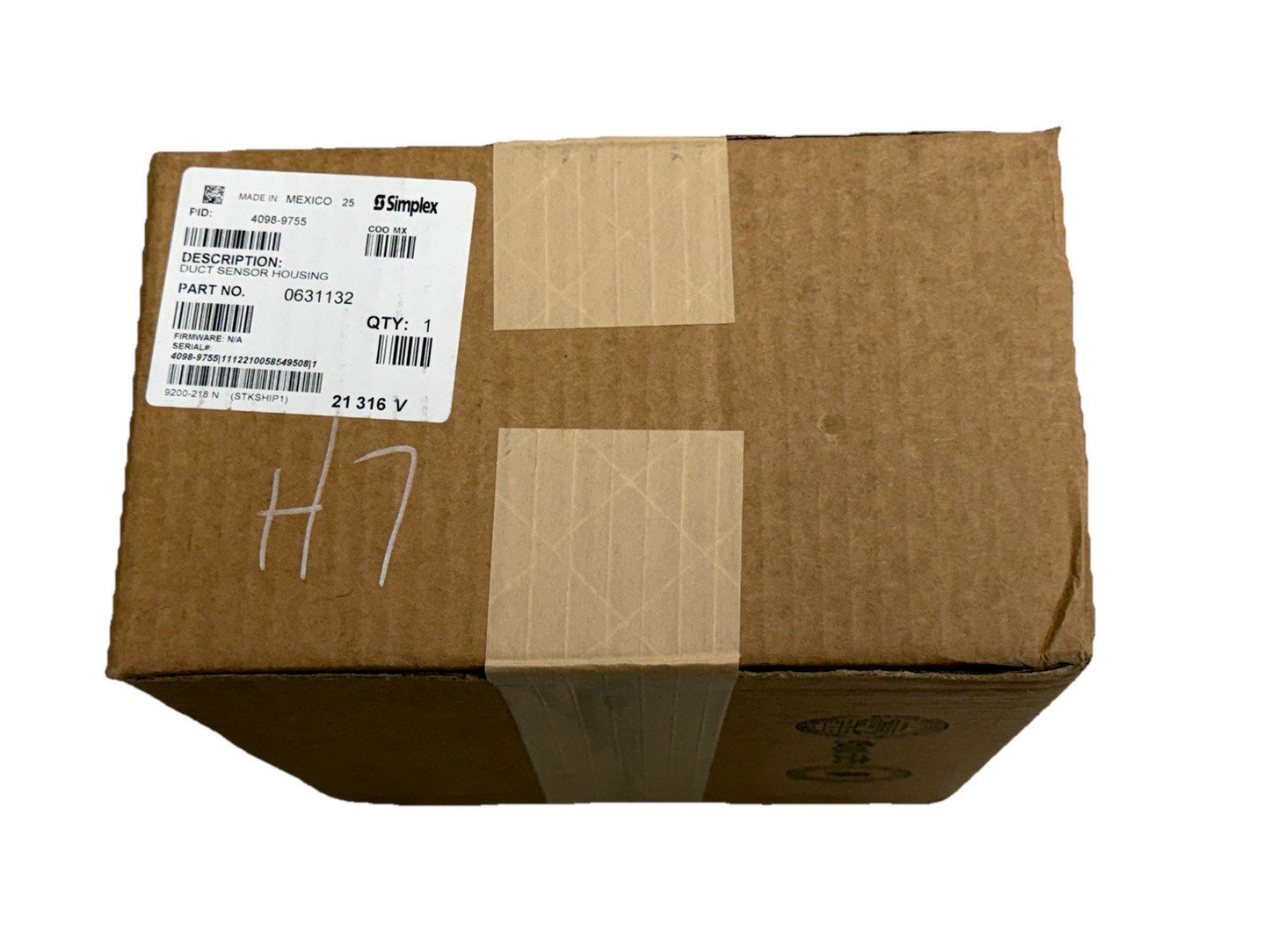 Simplex 4098-9755 TrueAlarm Duct Sensor Housing (NEW IN BOX)