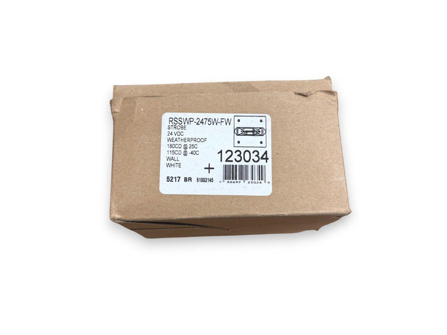 Eaton Wheelock RSSWP-2475W-FW 123034 Strobe Weatherproof White (NEW IN BOX)