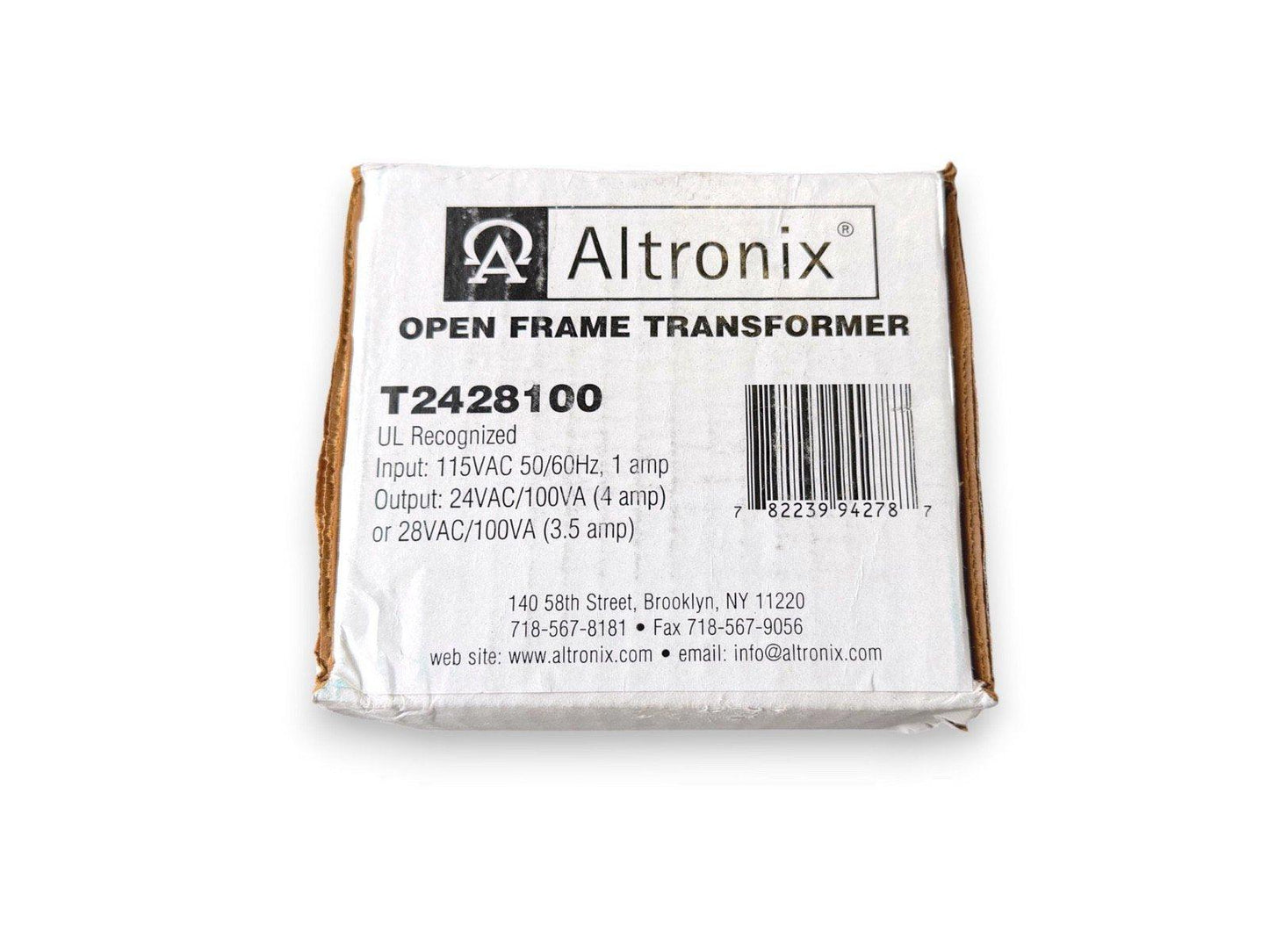 Altronix T2428100 Open Frame Transformer (NEW IN BOX)