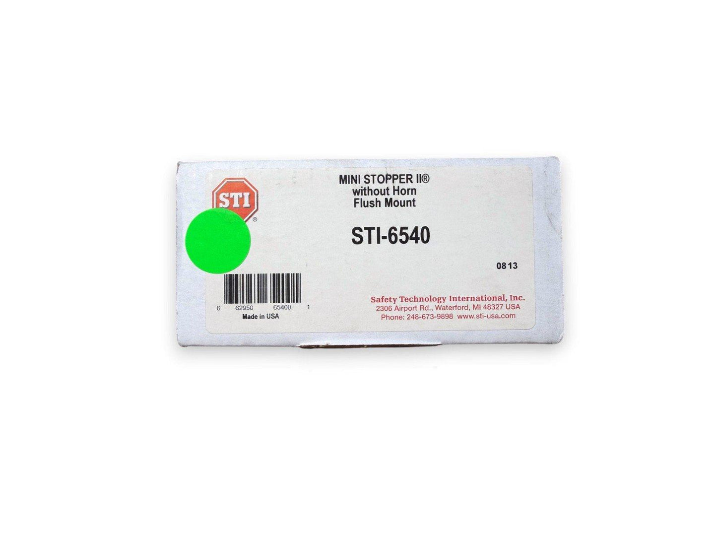 STI-6540 Mini Stopper II fire alarm device without horn, flush mount, made in USA