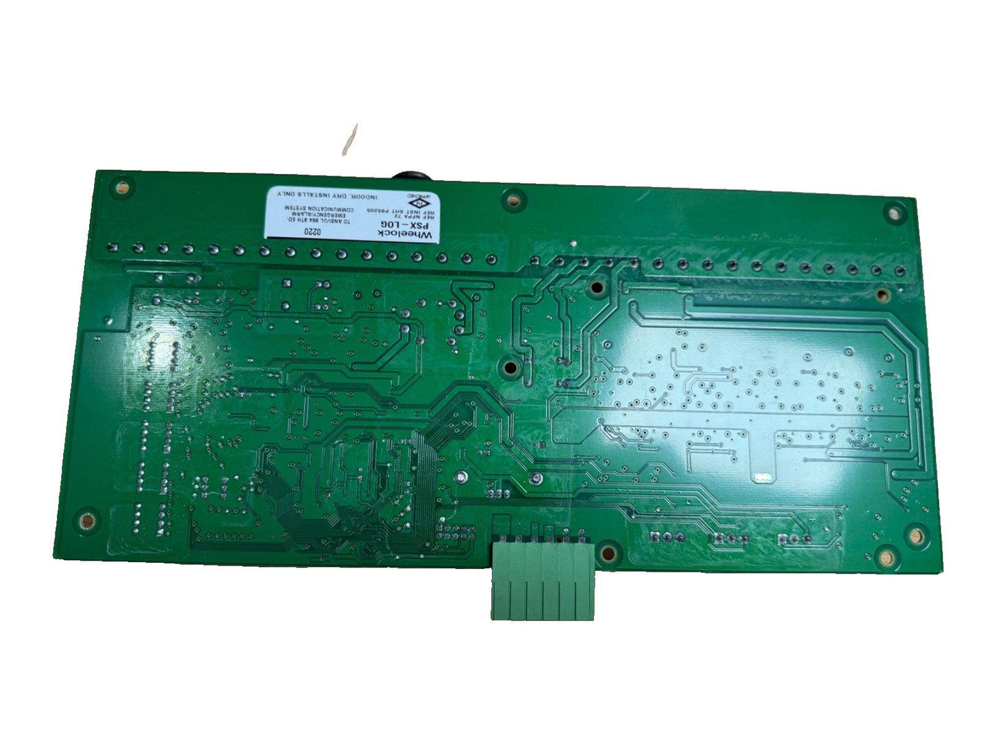 Wheelock PSX-LOG fire alarm control panel circuit board for emergency communication systems